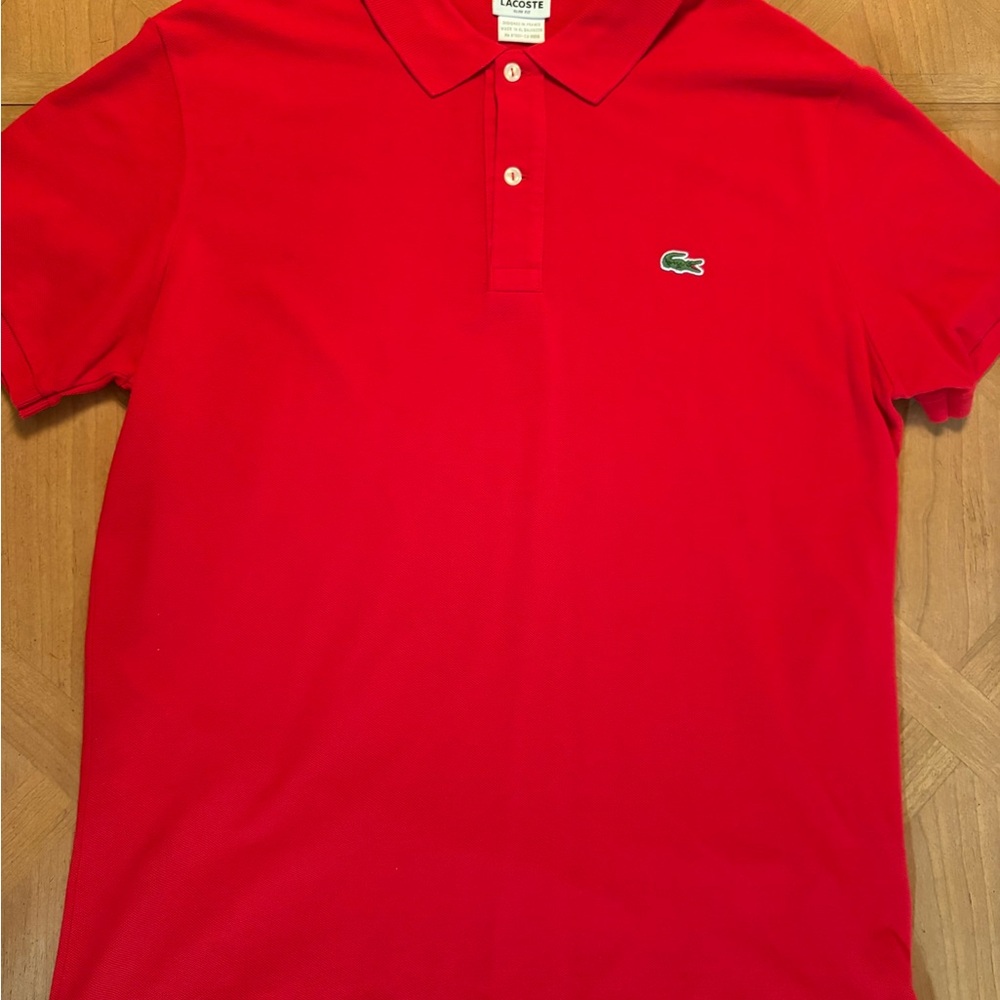 Lacoste Vibrant Red Slim Fit Polo